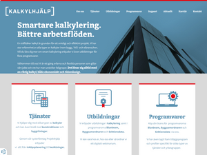 Webbsida Kalkylhjälp